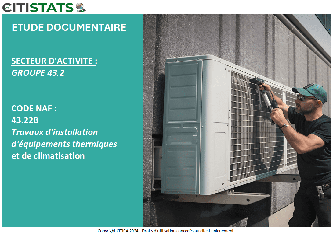 Travaux d' installation d'équipements thermiques et de climatisation