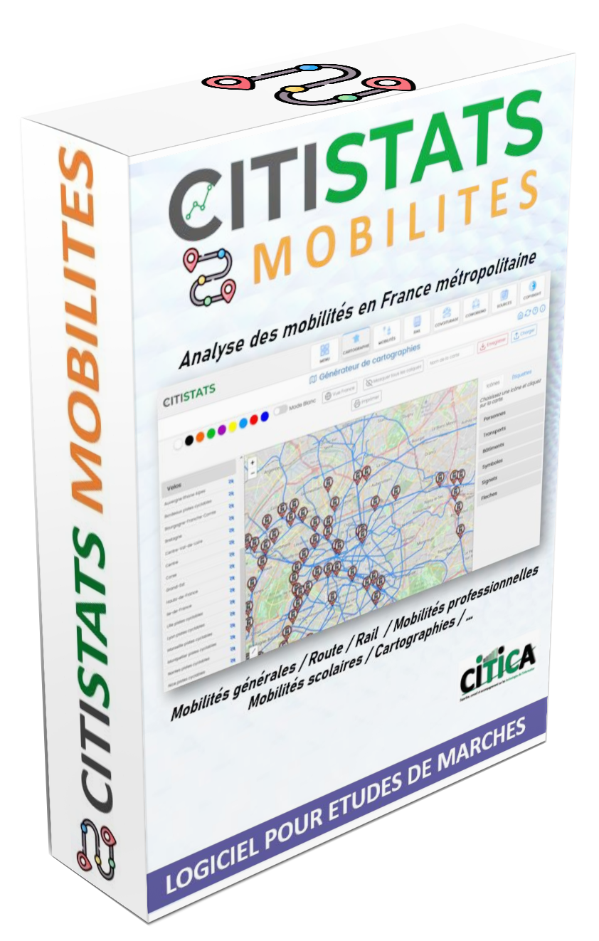 CITISTATS MOBILITÉS - Logiciel d'étude des mobilités.