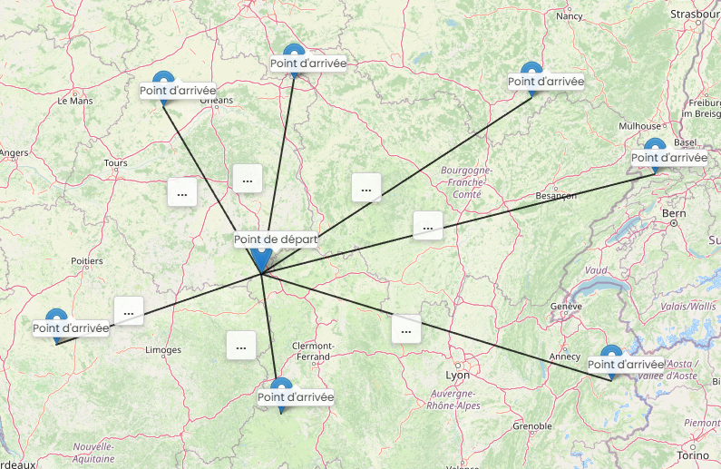 Carte de flux