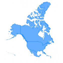 AMERIQUE DU NORD - Cartes et fonds de plans