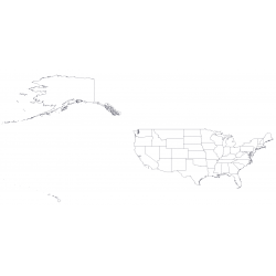 Maps and Base Maps - United States of America - States