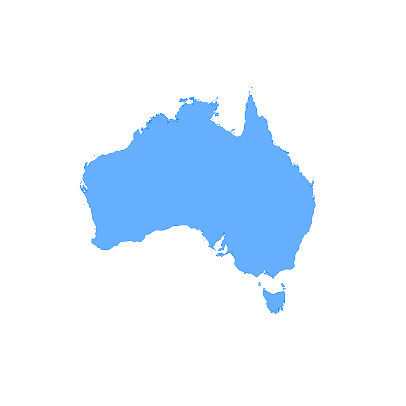 Maps and Base Maps - Australia - Regions