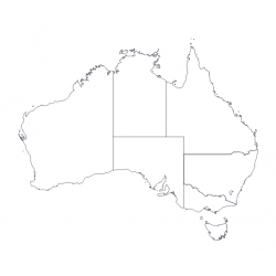 Maps and Base Maps - Australia - Regions