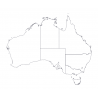 Maps and Base Maps - Australia - Regions