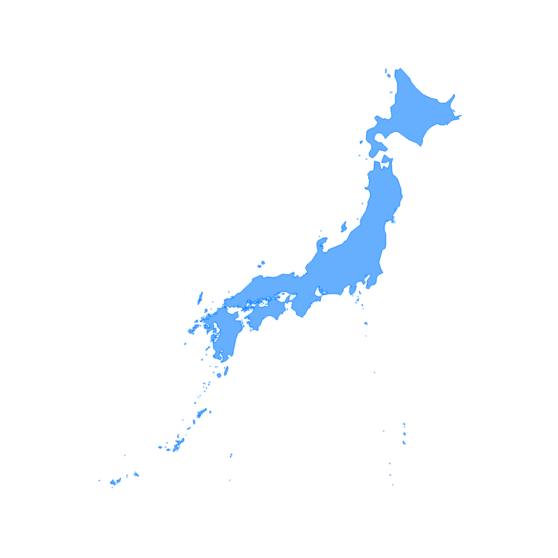 Maps and Base Maps - Japan - Regions