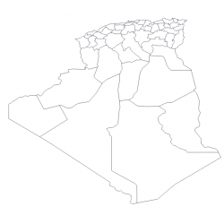 Maps and Base Maps - Algeria - Wilayas