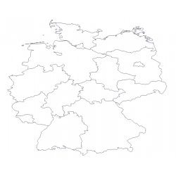 Maps and Base Maps - Germany - Landers