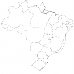 Maps and Base Maps - Brazil - States