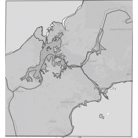 Maps and base plans of the Panama Canal.