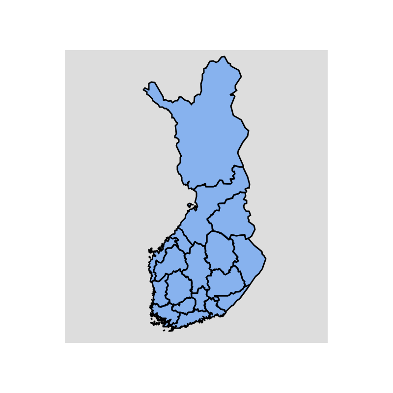 FINLANDE - Cartes et fonds de plans