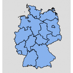 Maps and Base Maps - Germany - Landers