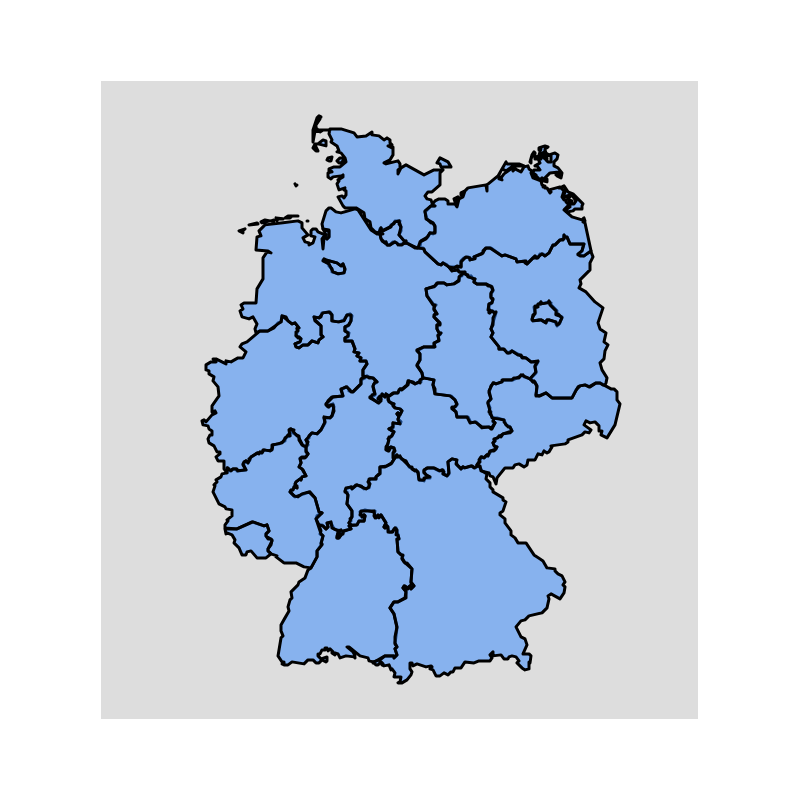 Maps and Base Maps - Germany - Landers