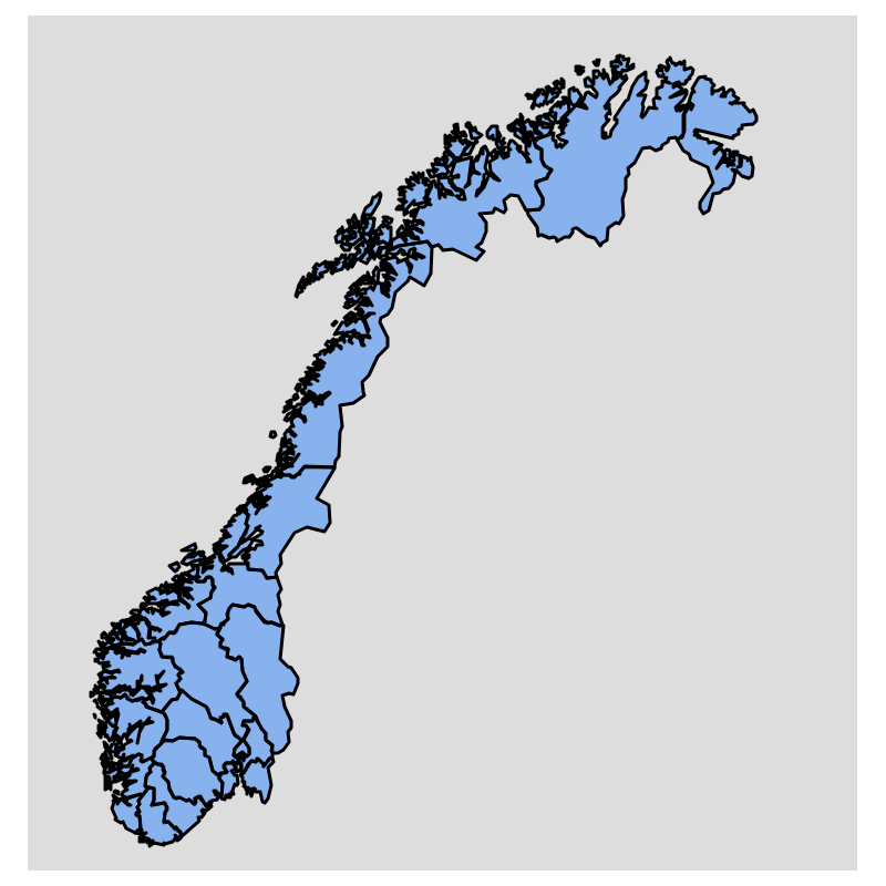 NORVEGE - Cartes et fonds de plans