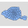 Paris - Arrondissements et quartiers - Cartes et fonds de plans